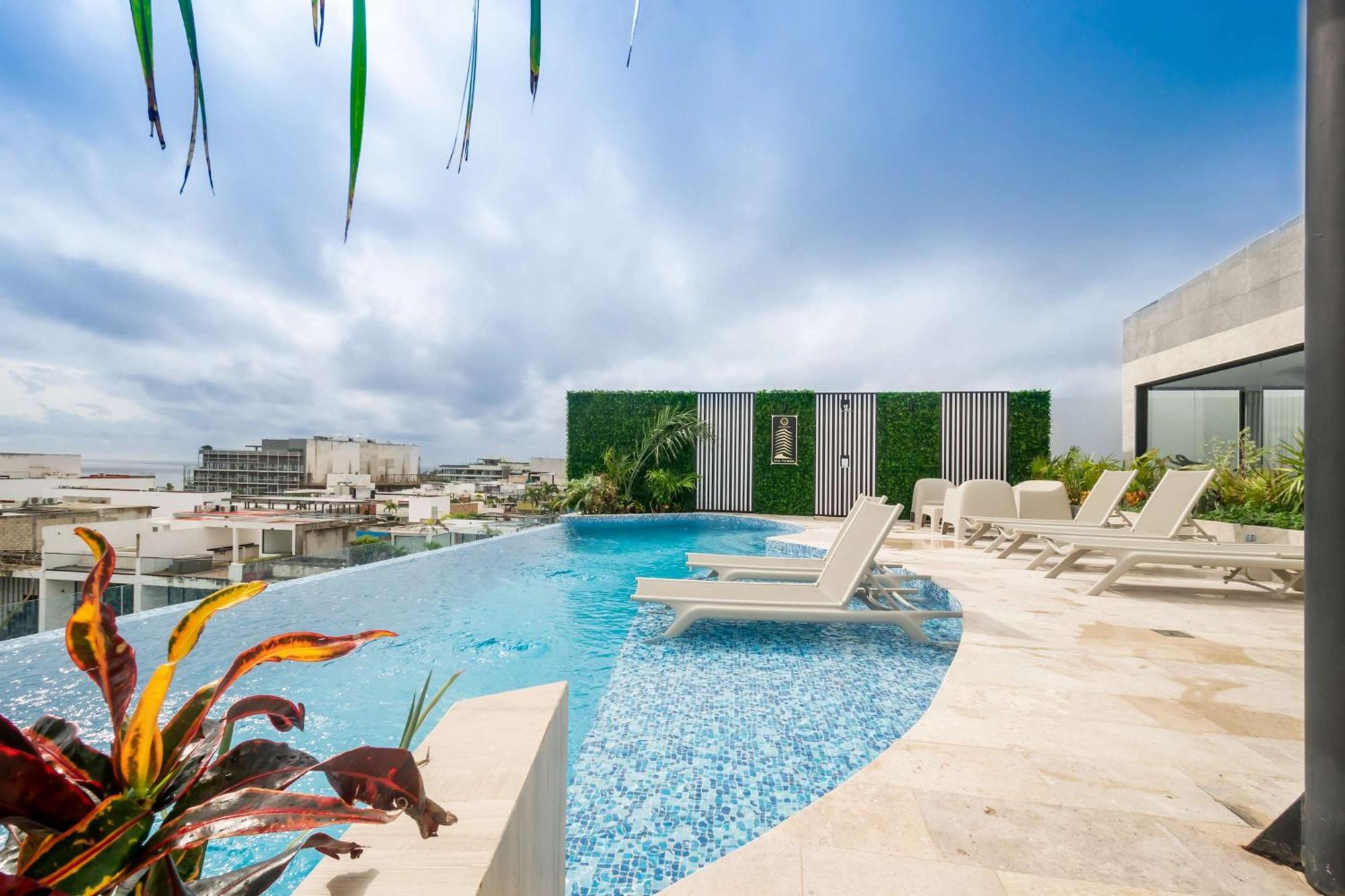Chic Studio, Oceanview Roof Pool, Balcony, Gym Сasa de vacaciones *